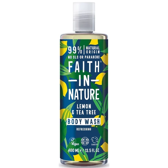 Faith in Nature Citrom és Teafa tusfürdő és habfürdő 400ml