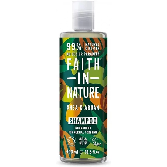 Faith in Nature Shea vaj és Agán olaj sampon 400ml