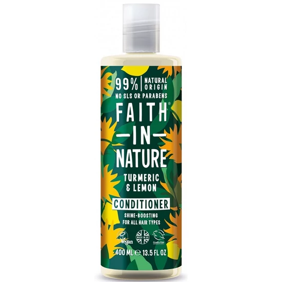 Faith in Nature Kurkuma és Citrom hajkondicionáló 400ml