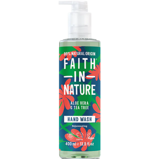 Faith in Nature Bio aloe vera és teafa folyékony kézmosó 400ml