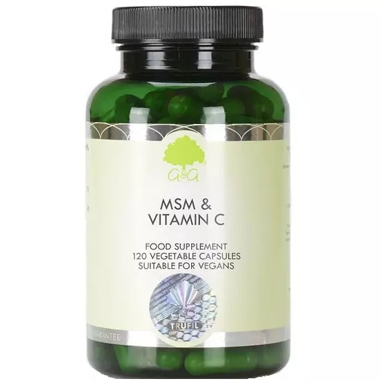 G&amp;G MSM 500mg és C-vitamin (kalcium aszkorbát) 120 kapszula