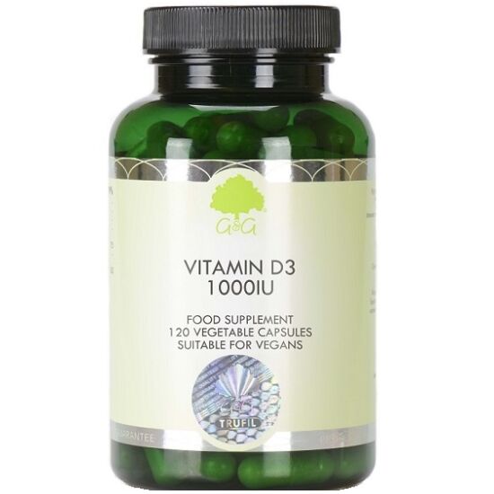 G&amp;G D3-vitamin vegán 1000NE 120 kapszula
