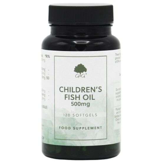 G&amp;G Omega 3 halolaj gyerekeknek (Childrens' Fish Oil) 500mg 120 lágyzselatin kapszula
