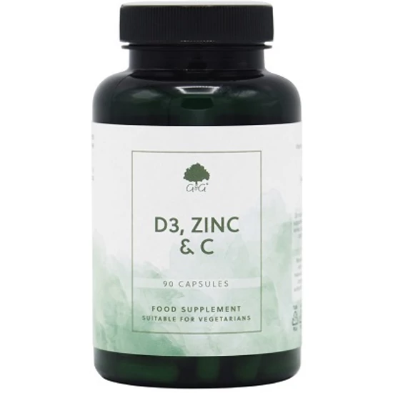 G&amp;G D3, Cink és C-vitamin 90 kapszula