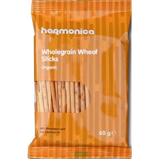 Harmonica Teljes kiőrlésű ropogós pálcika himalája sóval - bio, vegán 60g
