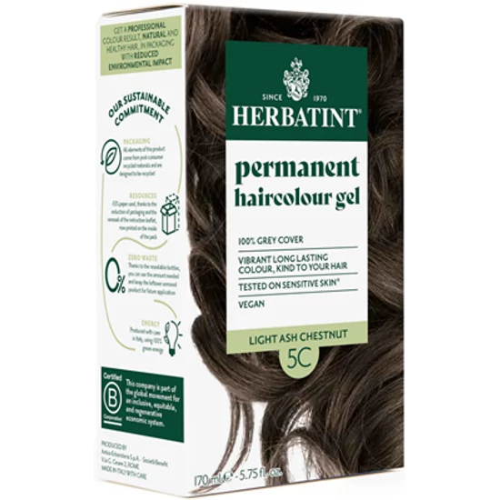 Herbatint Hajfesték - 5C Világos hamvas gesztenye 120ml + 50ml