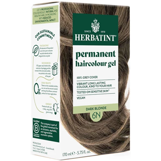Herbatint Hajfesték - 6N Sötét szőke (világosbarna) 120ml + 50ml