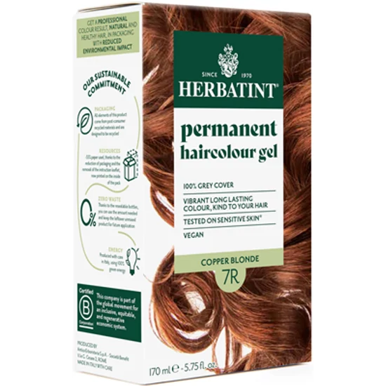 Herbatint Hajfesték - 7R Réz szőke 120ml + 50ml