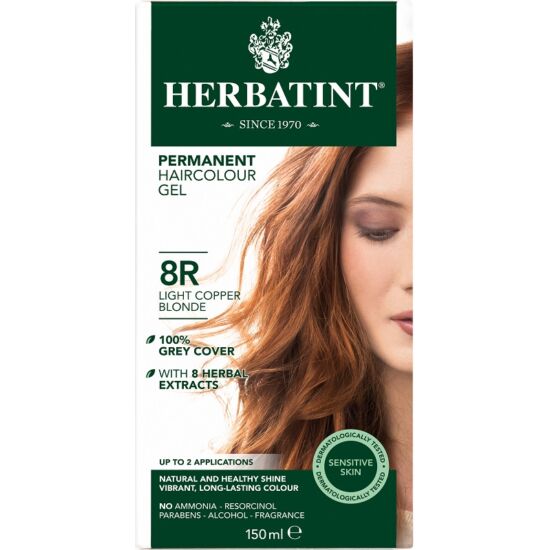Herbatint Hajfesték - 8R Réz világos szőke 150ml