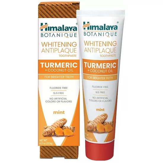 Himalaya Fluoridmentes kurkumás fehérítő, lepedékeltávolító fogkrém 113g