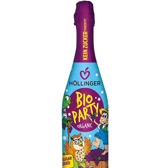 Höllinger Party pezsgő piros szőlőlé - bio, vegán 750ml