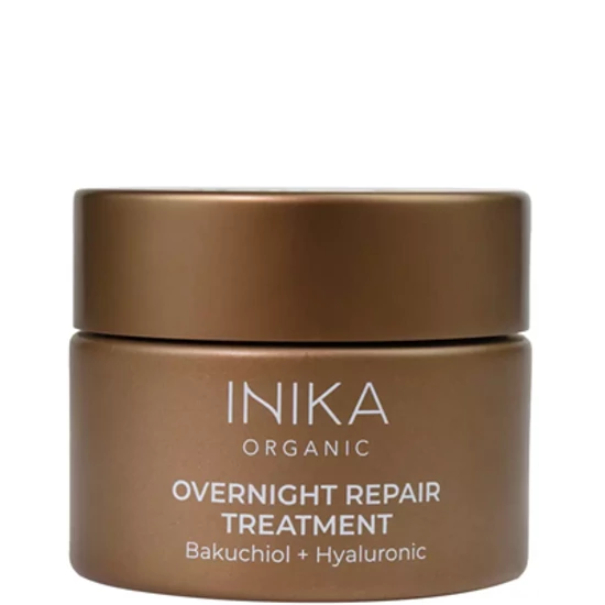 Inika Skincare Éjszakai anti-age krémmaszk bakuchiollal és hialuronsavval 50ml