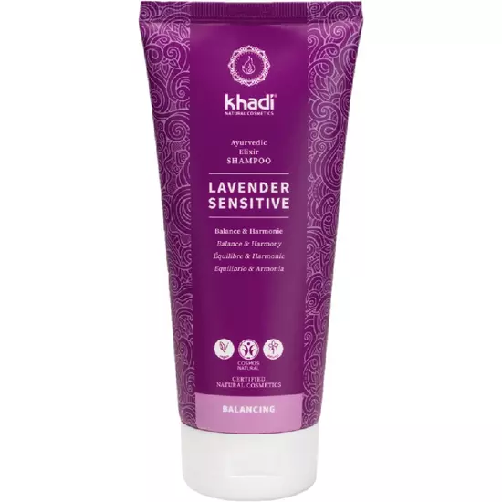 Khadi Lavender Sensitive sampon ayurvédikus elixírrel 200ml