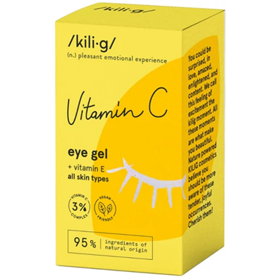 Kili-g Szemkörnyékápoló gél C-vitaminnal 15ml