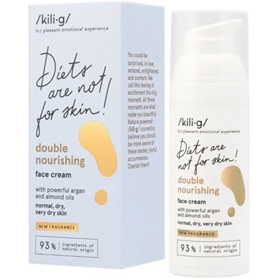 Kili-g Tápláló arckrém argán- és mandulaolajjal 50ml