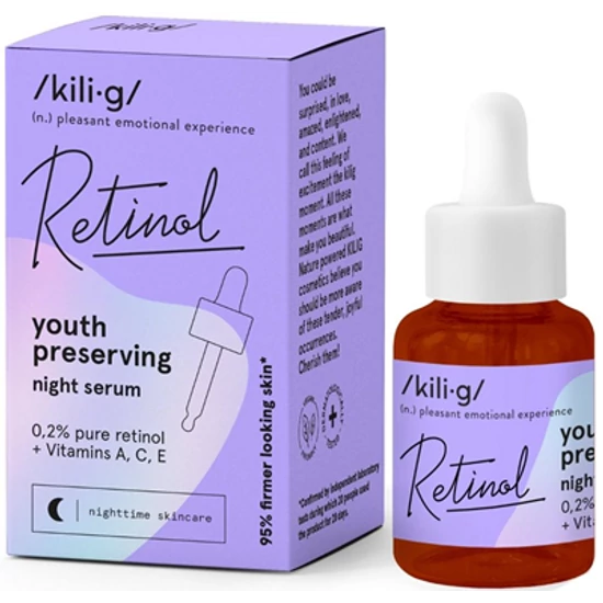 Kili-g Éjszakai arcszérum retinollal 30ml