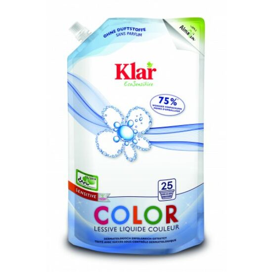 Klar Color Szenzitív folyékony mosószer színes ruhákhoz - 25 mosásra 1,5L