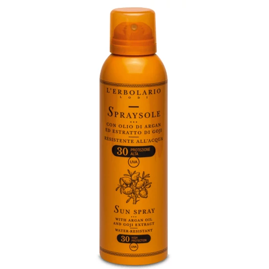 L'Erbolario Napozó spray SPF30 - Argán olajjal és Goji kivonattal 150ml