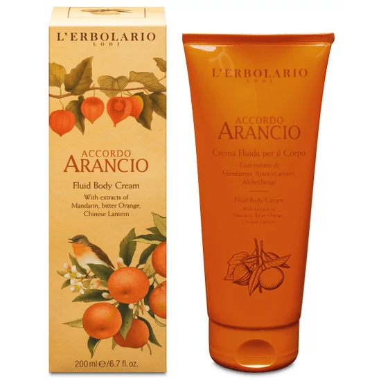 L'Erbolario Accordo Arancio illatú testápoló krém 200ml