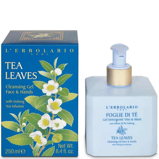 L'Erbolario Tealevelek arc- és kéztisztító gél 250ml