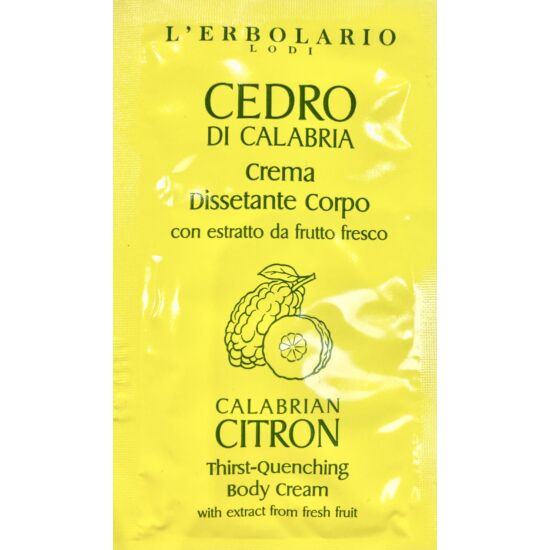 L'Erbolario Calabriai Citrom Hidratáló testápoló krém 8ml