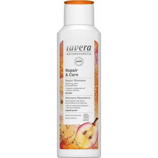 Lavera Sampon Repair &amp; Care száraz töredezett hajra 250ml