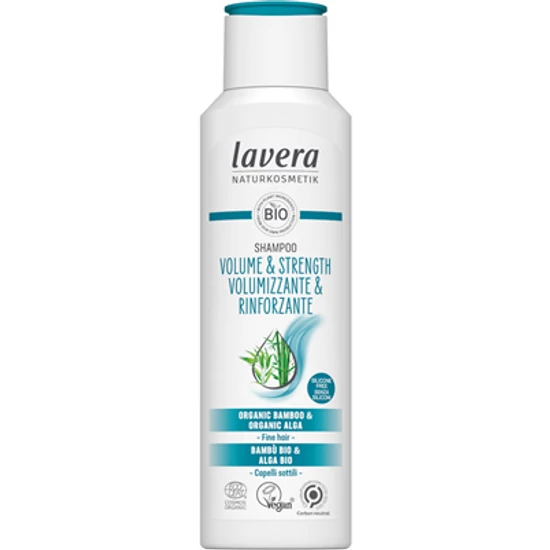 Lavera Sampon Volume &amp; Strength volumennövelő és erősítő 250ml
