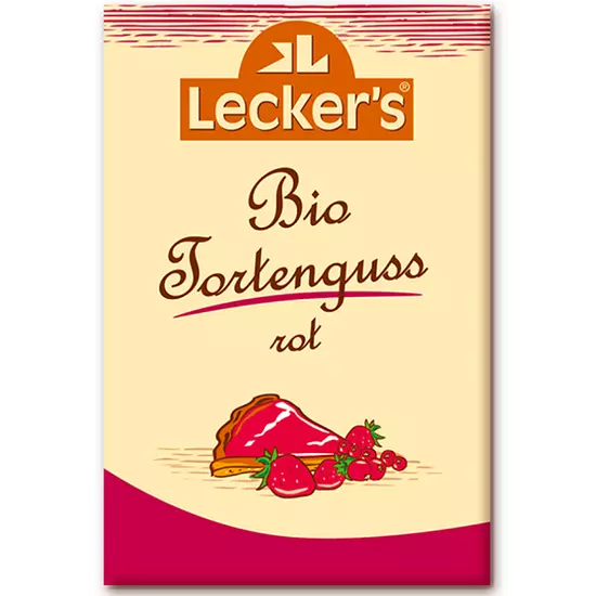 Lecker's Bio Növényi tortabevonó piros - (2x15g) 30g