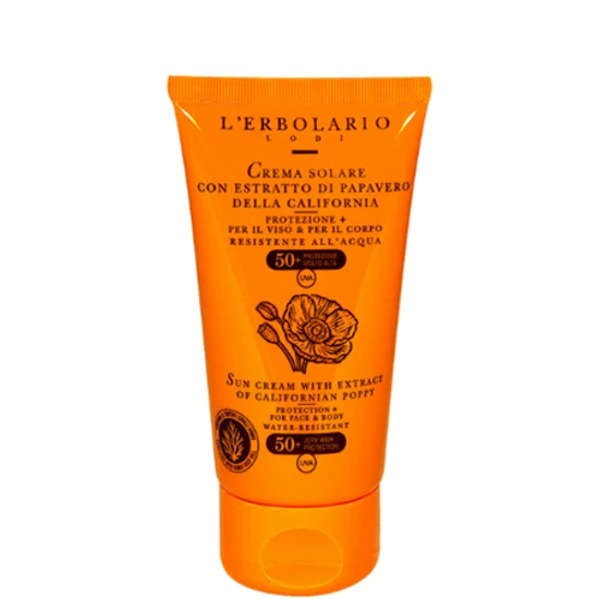 L'Erbolario Napozó krém kaliforniai pipacs kivonattal SPF50+ - Utazó méret 75ml