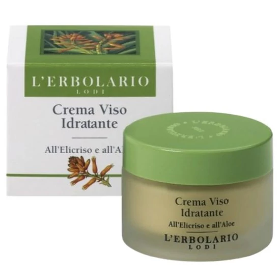 L'Erbolario Immortella és aloe tartalmú arckrém vízhiányos bőrre 50ml