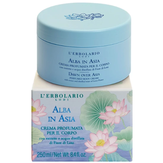 L'Erbolario Ázsiai hajnal illatosított testápoló krém 200ml
