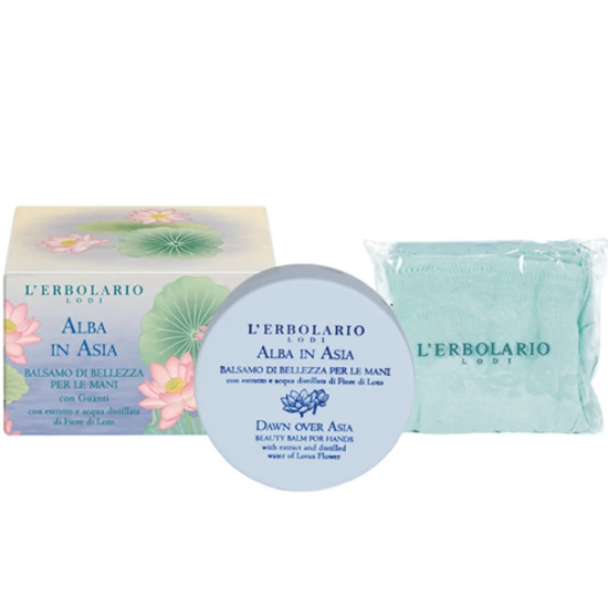L'Erbolario Ázsiai hajnal kézbalzsam kesztyűvel 75ml