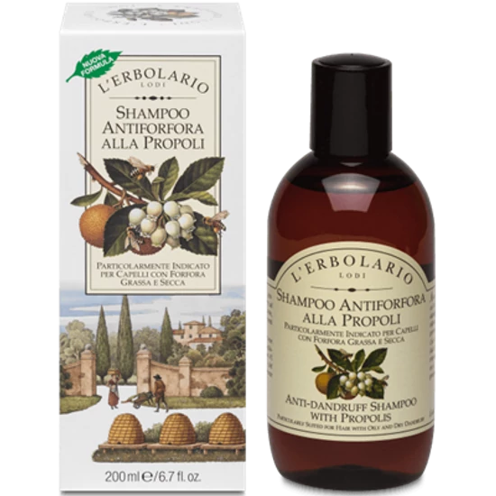 L'Erbolario Sampon - Propoliszos korpásodás ellen 200ml