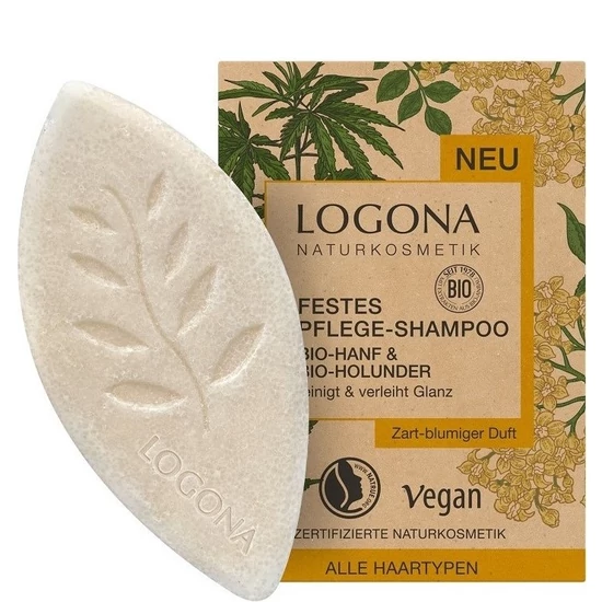 Logona Szilárd sampon bio kenderrel és bio bodzával 60g