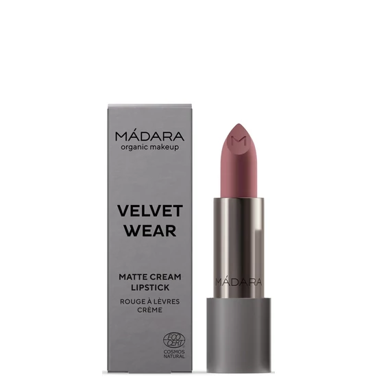 Organic Harmony Mádara MAKEUP Velvet Wear krémes matt ajakrúzs - 31 Cool Nude 3,8g