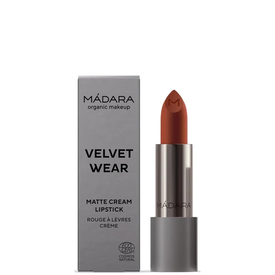 Organic Harmony Mádara MAKEUP Velvet Wear krémes matt ajakrúzs - 33 Magma 3,8g