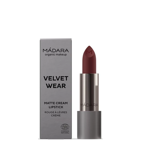 Organic Harmony Mádara MAKEUP Velvet Wear krémes matt ajakrúzs - 35 Dark Nude 3,8g