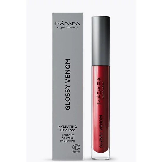 Organic Harmony Mádara MAKEUP Glossy Venom Magasfényű szájfény - 78 Ruby Red 4ml