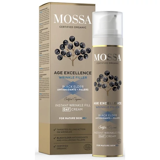 Mossa Age Excellence Instant ráncfeltöltő nappali krém - érett bőrre 50ml