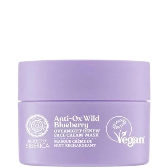 Natura Siberica Blueberry Siberica Anti-Ox Vad Áfonya Megújító éjszakai arckrém-maszk 50ml