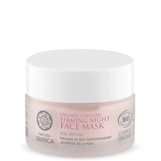 Natura Siberica Virágvízalapú Feszesítő bio éjszakai arcmaszk érett bőrre 50ml
