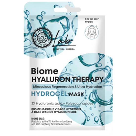 Natura Siberica Lab Biome Hyaluron Therapy Hidrogél arcmaszk poliszacharidokkal 30g