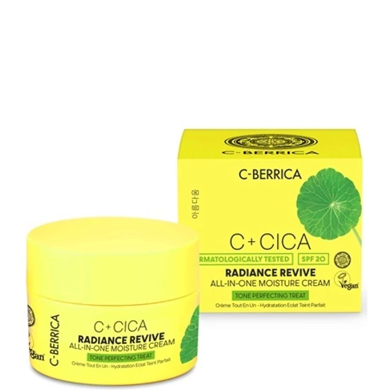 Natura Siberica C-Berrica C + CICA ragyogásfokozó hidratáló arckrém SPF20 50ml