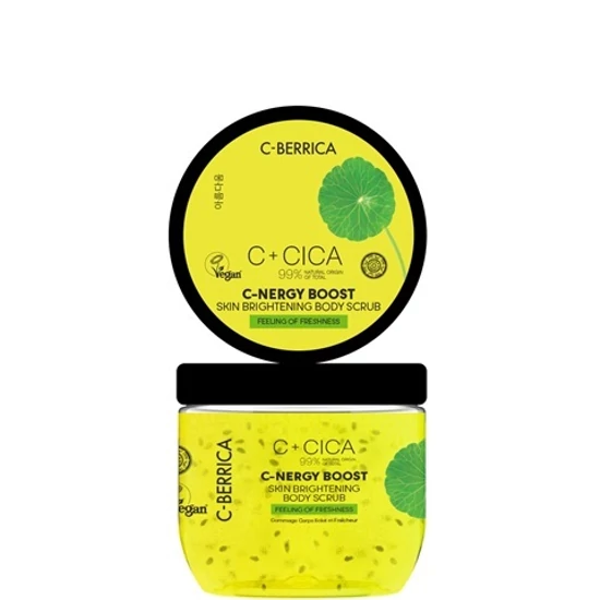 Natura Siberica C-Berrica C + CICA „C-Nergy Boost” Ragyogásfokozó testradír 200ml