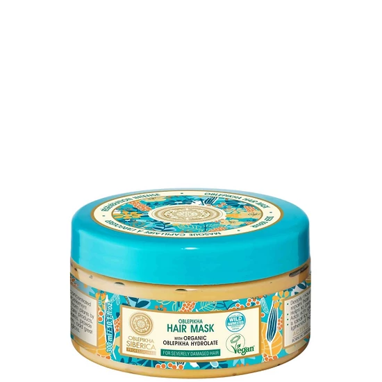 Natura Siberica Oblepikha Siberica Homoktövis hajmaszk bio virágvízzel 300ml