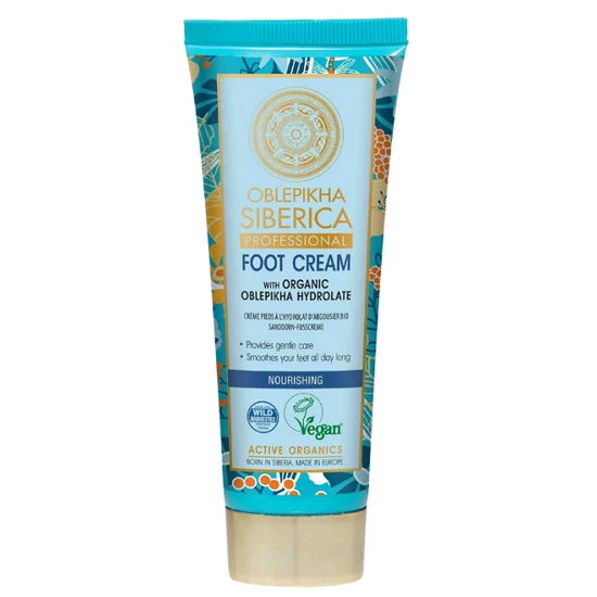 Natura Siberica Oblepikha Siberica Homoktövis lábkrém bio virágvízzel 75ml