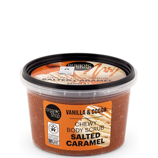 Organic Shop Testradír - &quot;Salted Caramel&quot; - vanília és kakaó 250ml