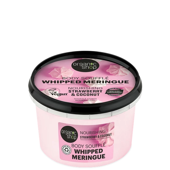Organic Shop Testszuflé - eper és kókusz 250ml
