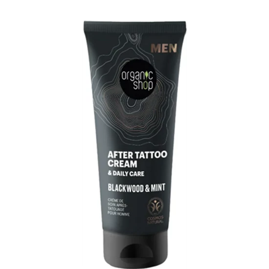 Organic Shop Men Tetoválás utáni és mindennapos krém - tölgyfakéreg - menta 75ml