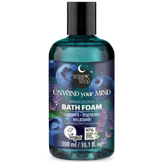Organic Shop Alvást elősegítő, nyugtató habos testvaj levendulával, áfonyával és melatoninnal 250ml